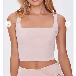 Princess Crop Top Peach